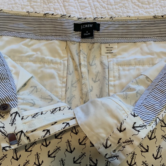 Vintage J Crew Anchors Away Ivory Crop Pants 8 - Picture 7 of 8